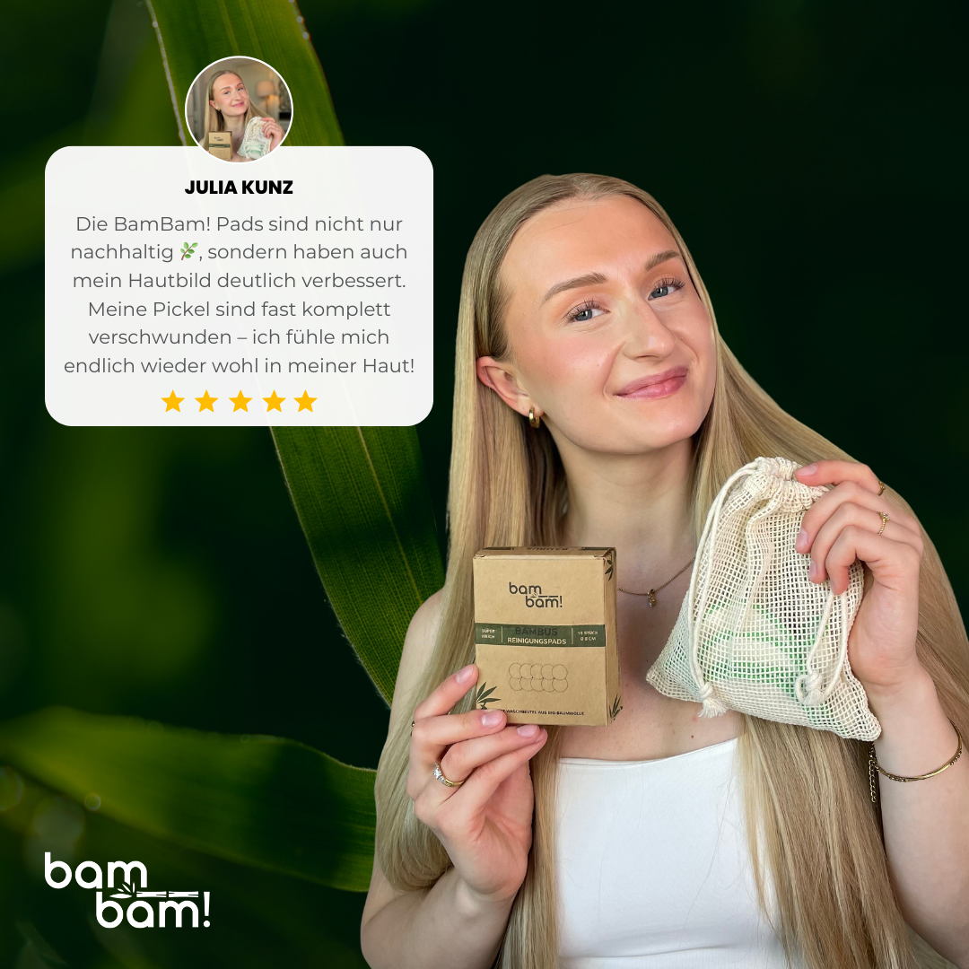 Reinigungspads - 10 Stück mit Bio Waschbeutel